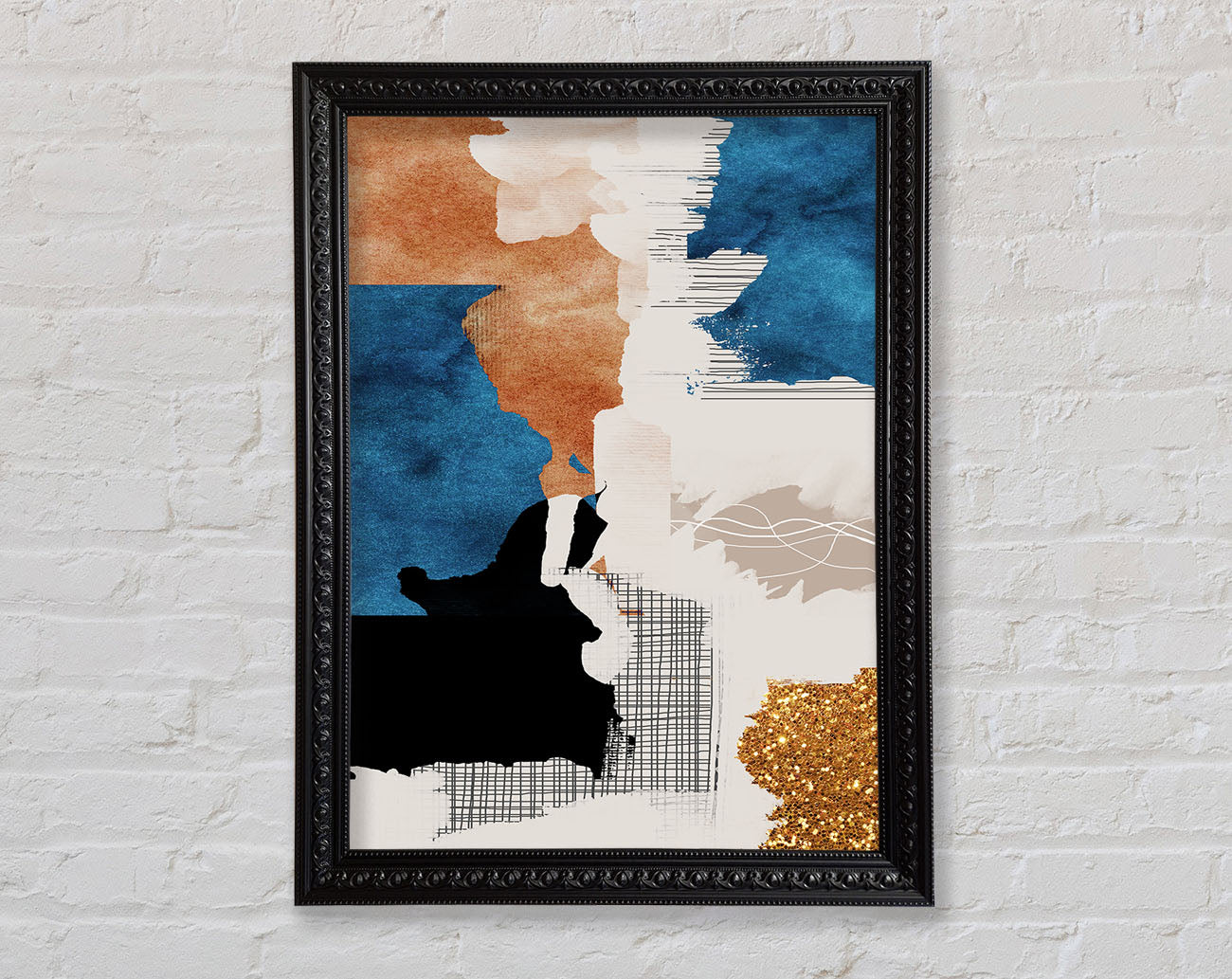Abstract Patchwork Framed Print