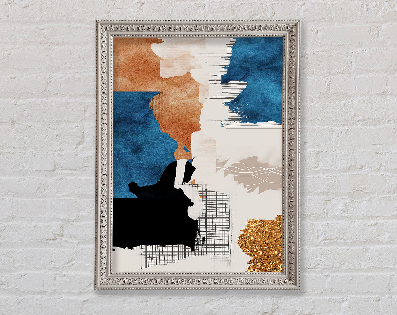 Abstract Patchwork Framed Print