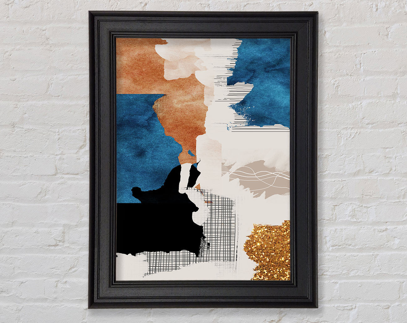 Abstract Patchwork Framed Print
