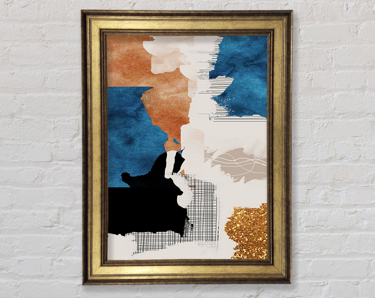 Abstract Patchwork Framed Print