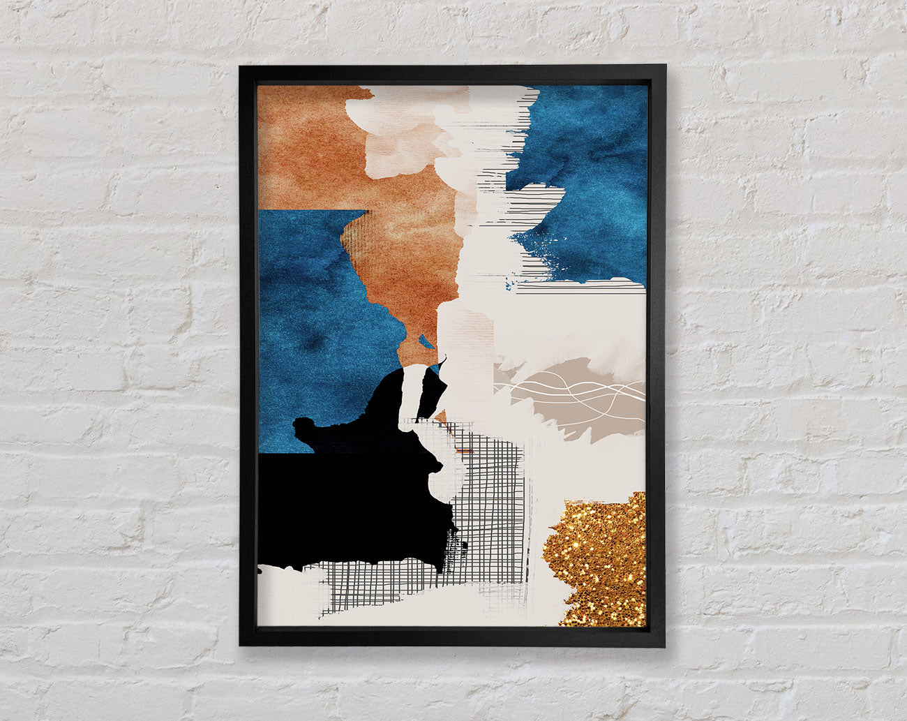 Abstract Patchwork Framed Print