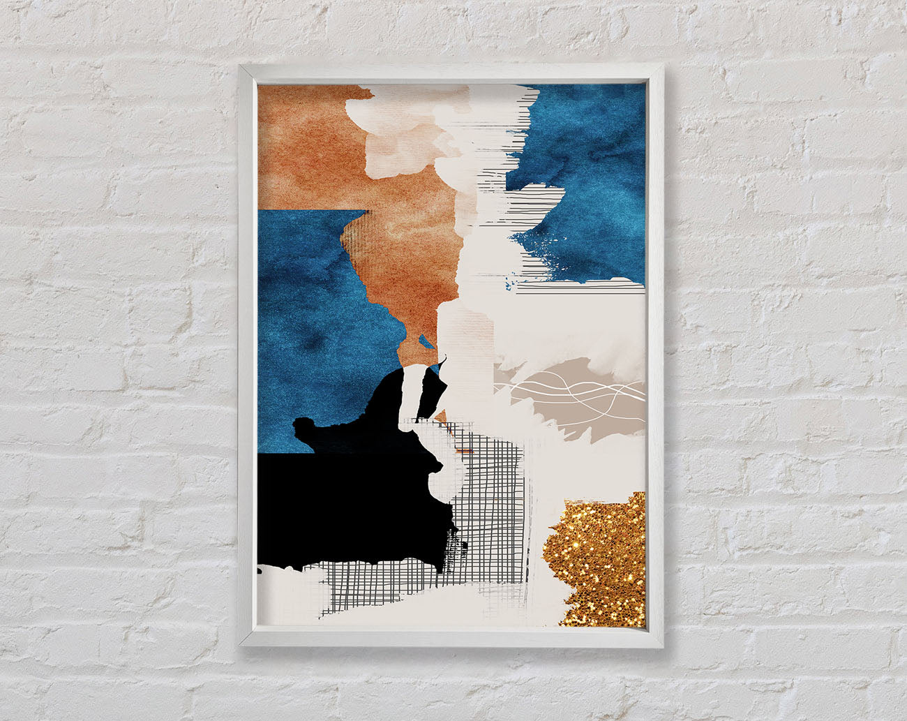 Abstract Patchwork Framed Print