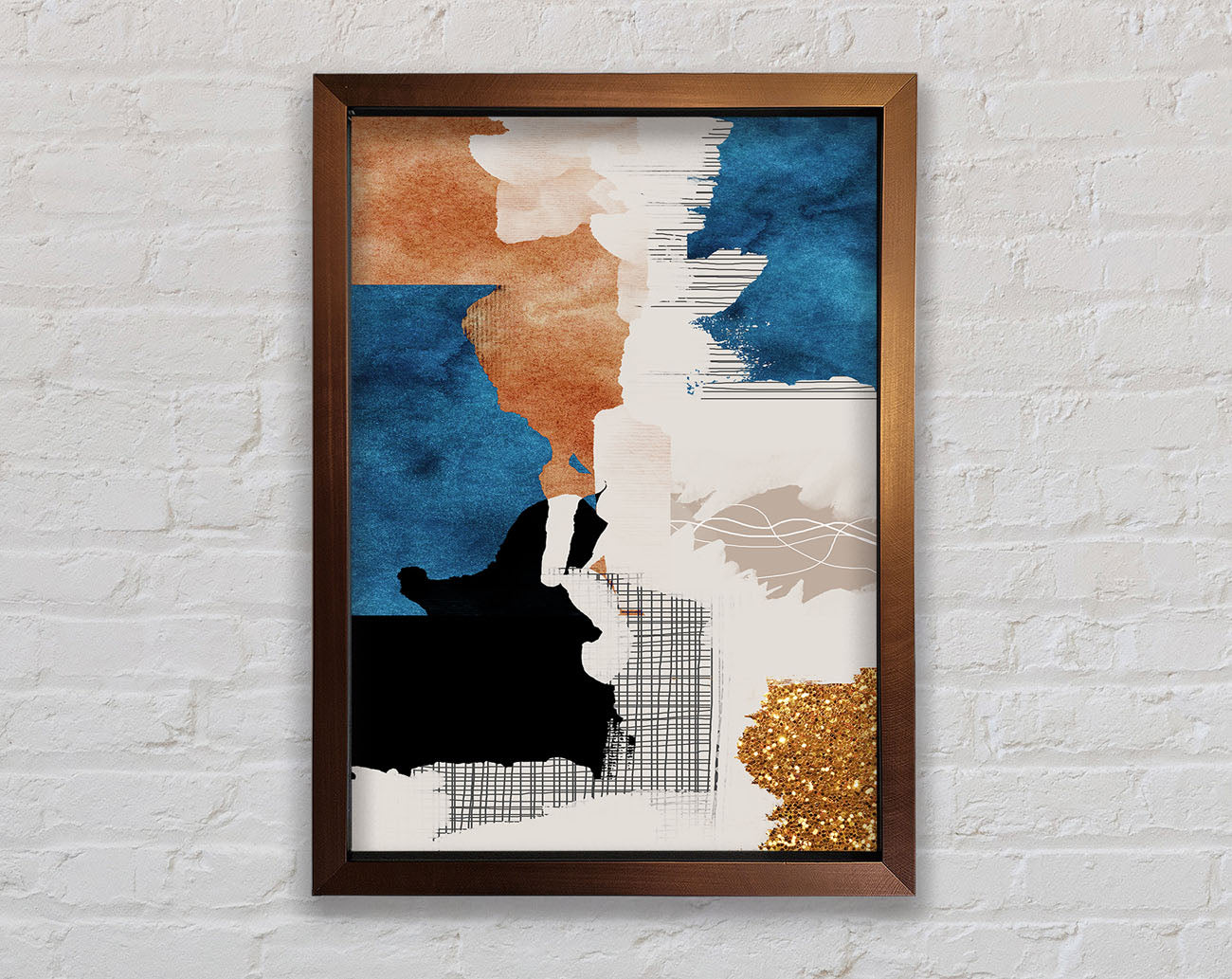 Abstract Patchwork Framed Print