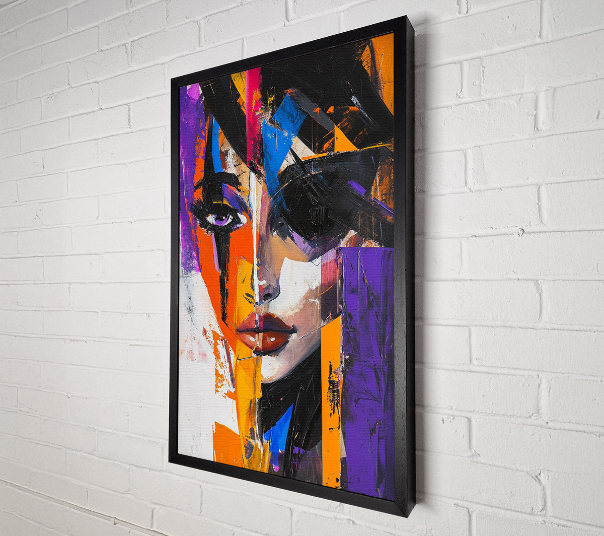 Abstract Purple Woman Canvas Print