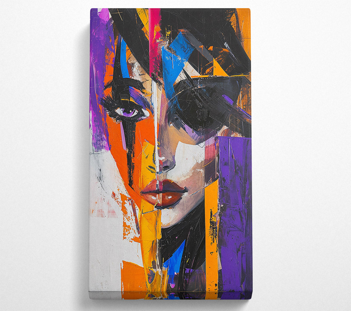 Abstract Purple Woman Canvas Print