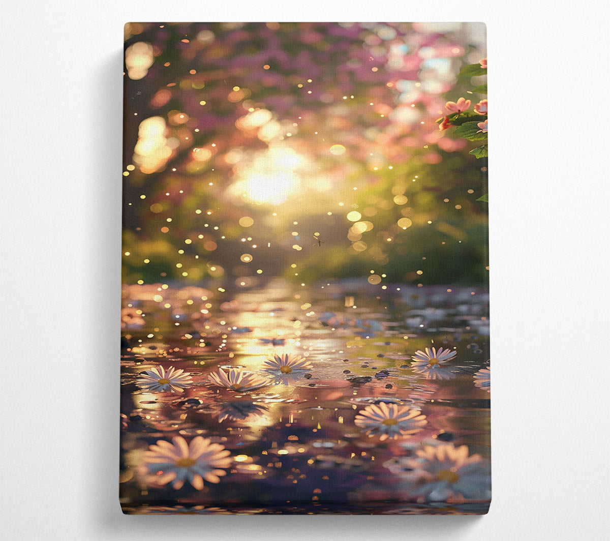 Golden Daisies In Bloom Canvas Art