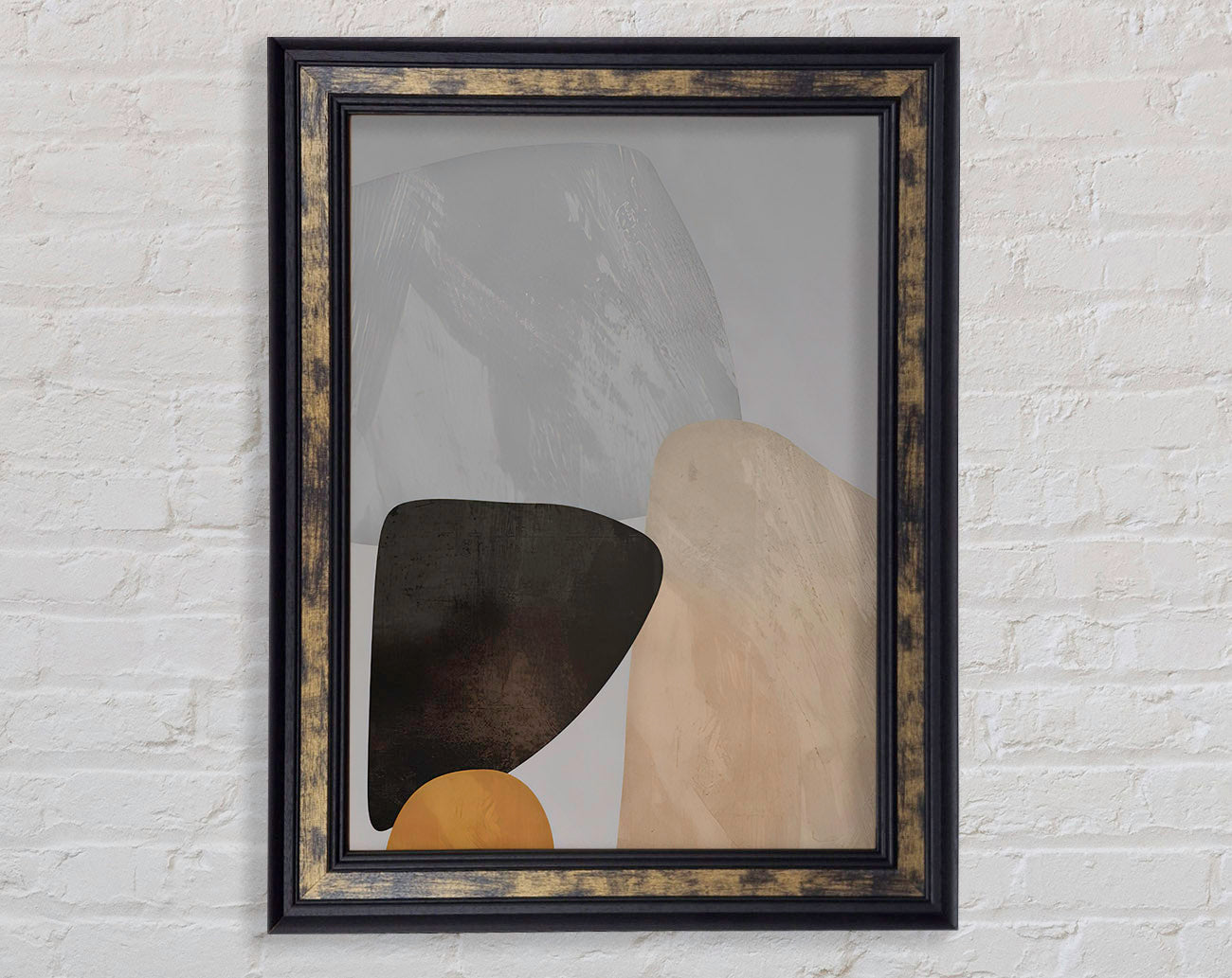 Abstract Rocks Framed Print