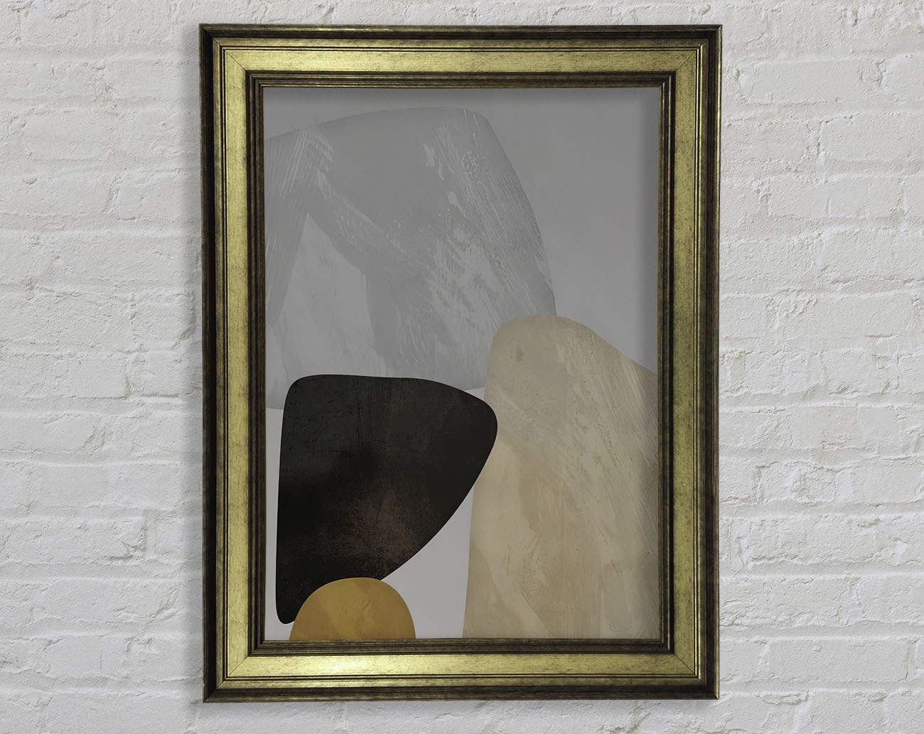 Abstract Rocks Framed Print