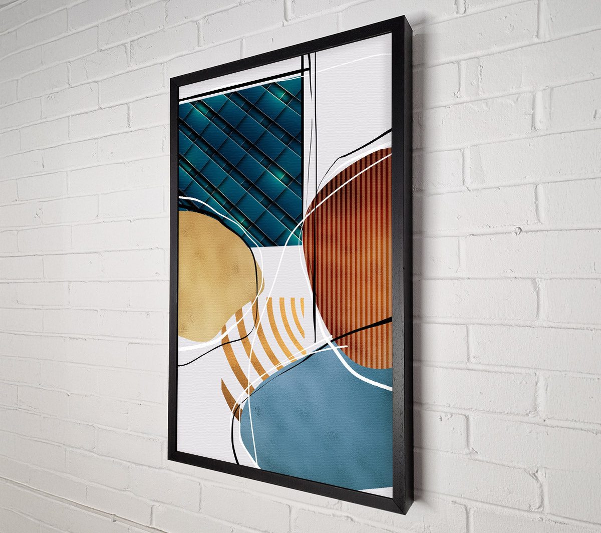 Abstract Shapes One Canvas Wall Art