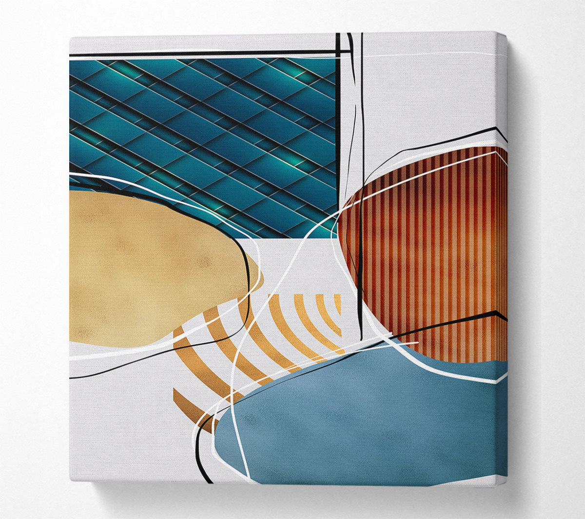 Abstract Shapes One Canvas Wall Art