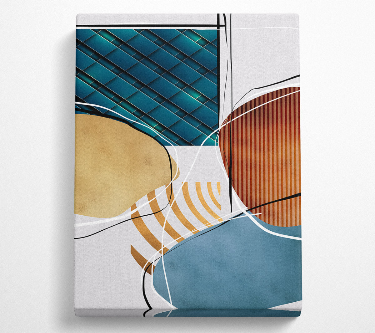 Abstract Shapes One Canvas Wall Art