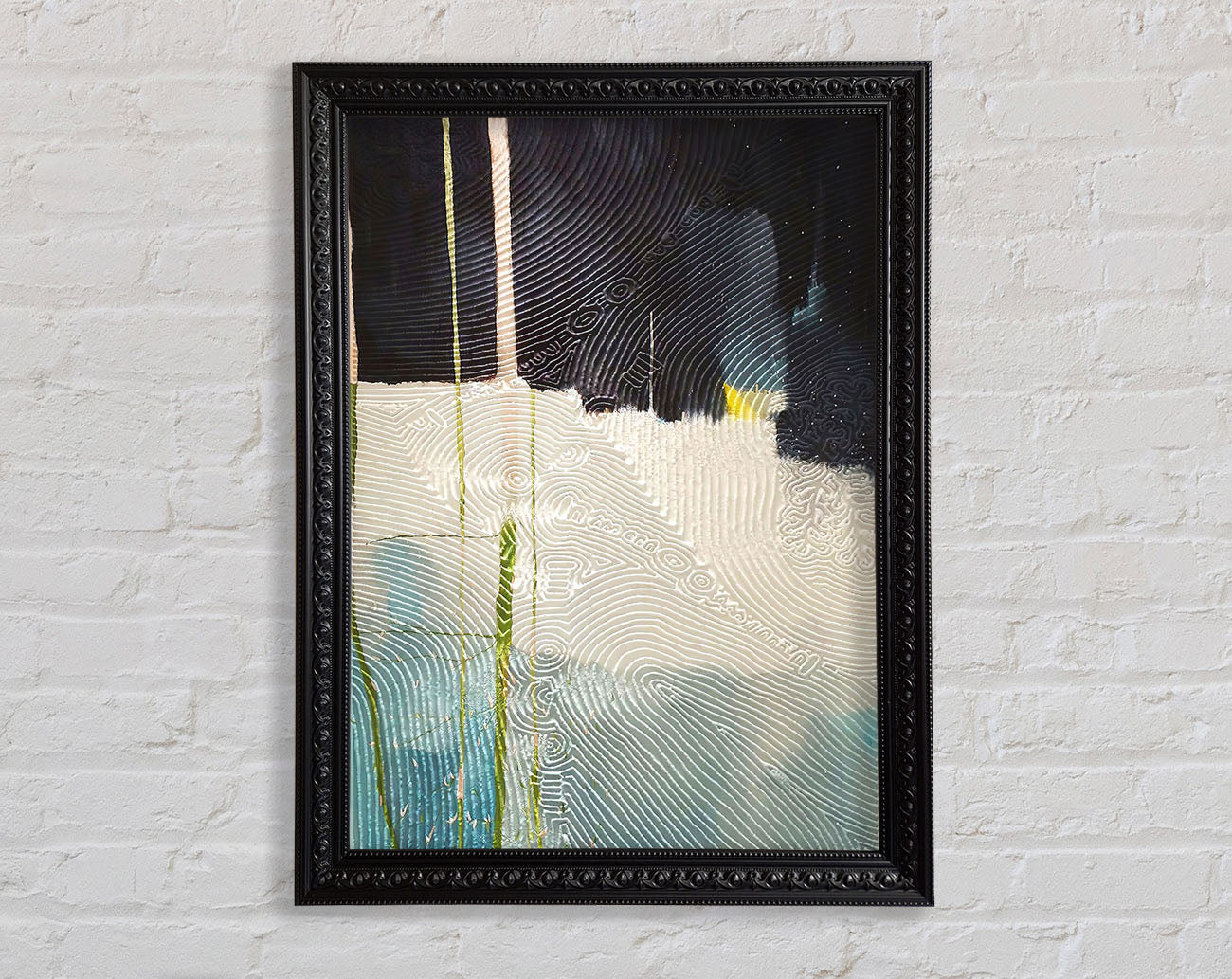 Abstract Swirls Paint Framed Print