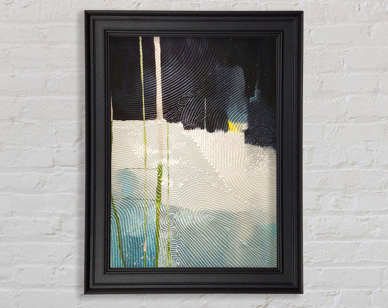 Abstract Swirls Paint Framed Print
