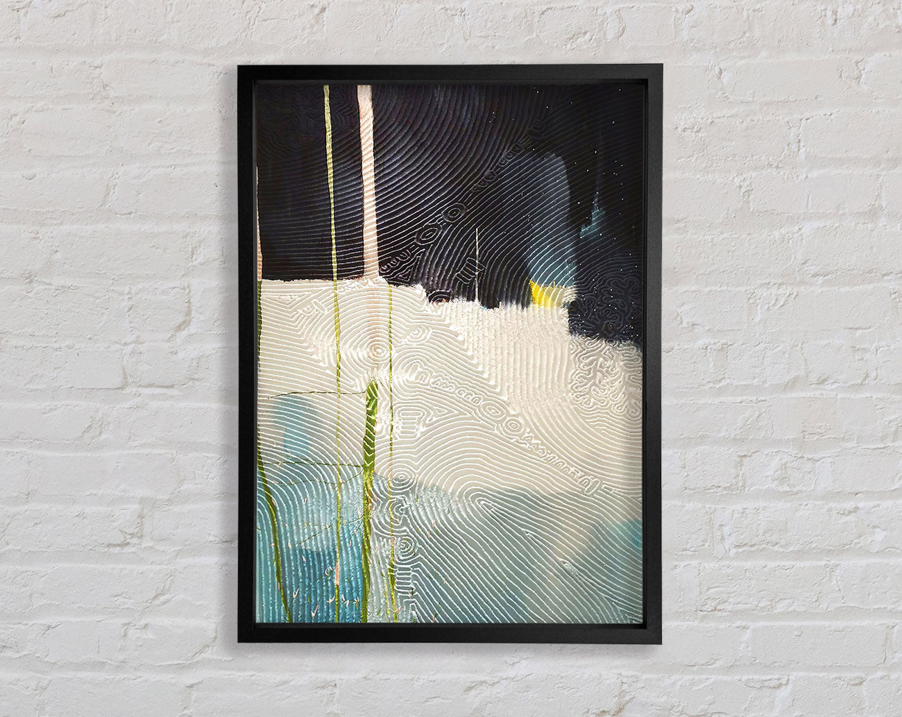 Abstract Swirls Paint Framed Print