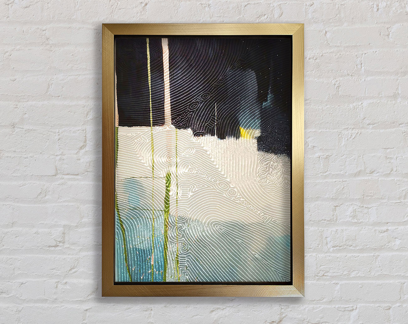 Abstract Swirls Paint Framed Print