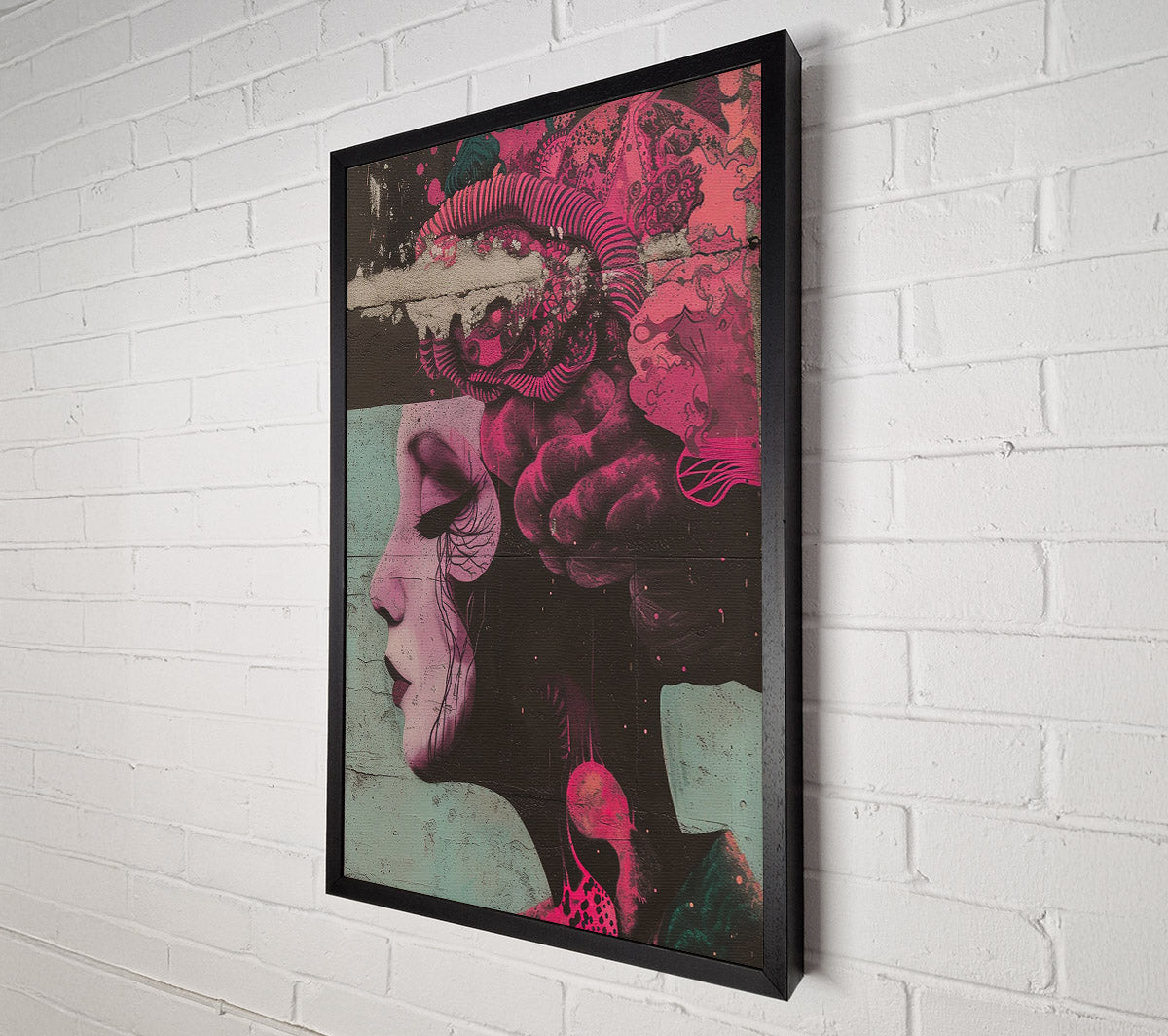 Abstract Woman Vapour Canvas Wall Art