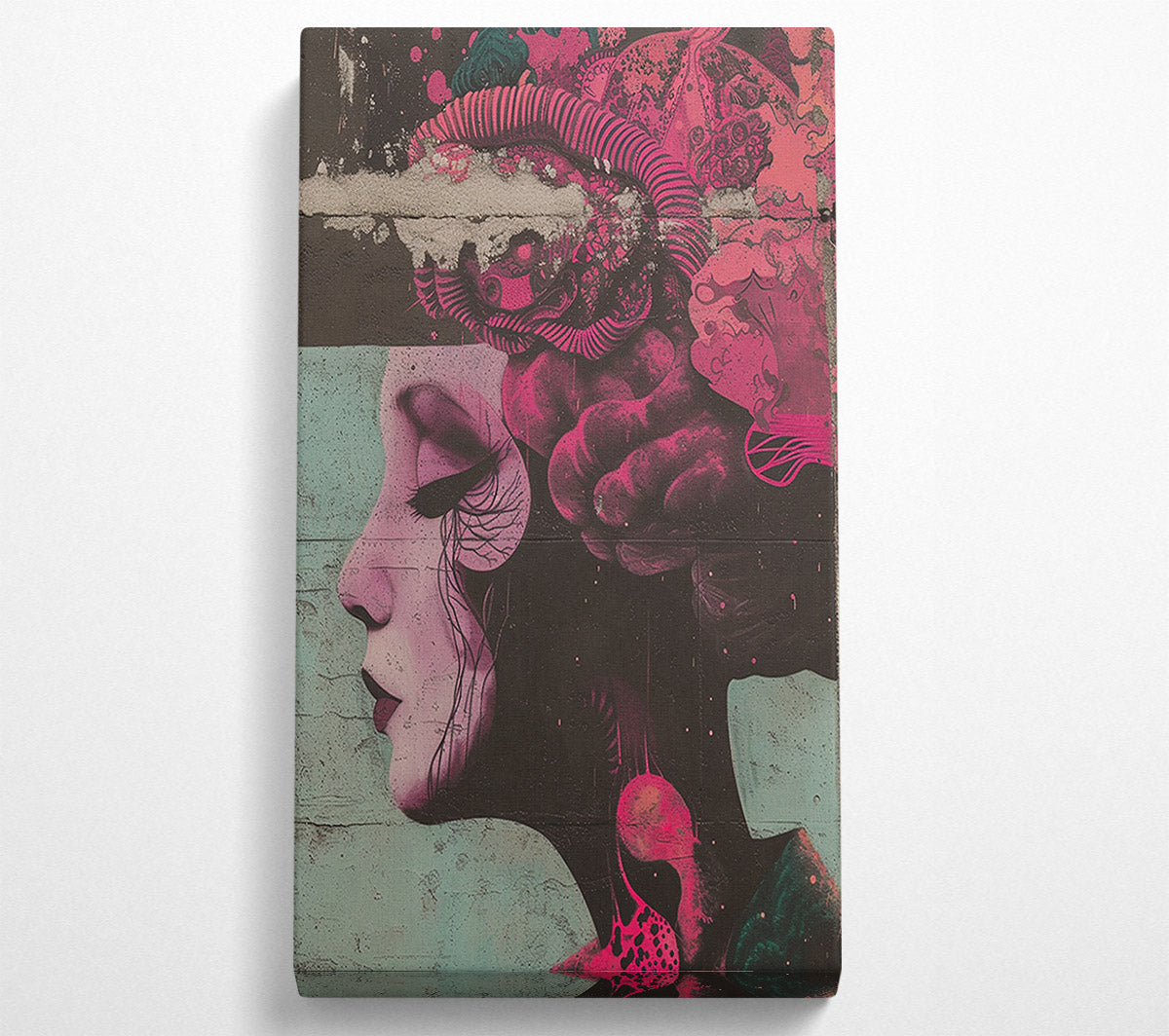 Abstract Woman Vapour Canvas Wall Art