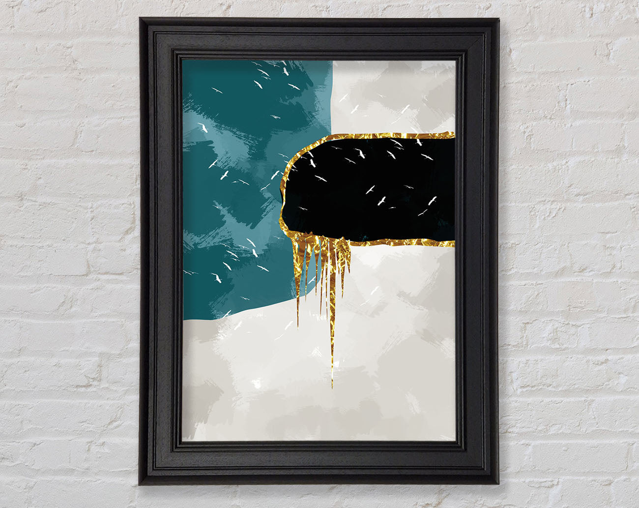 Abtract In Thirds Framed Print