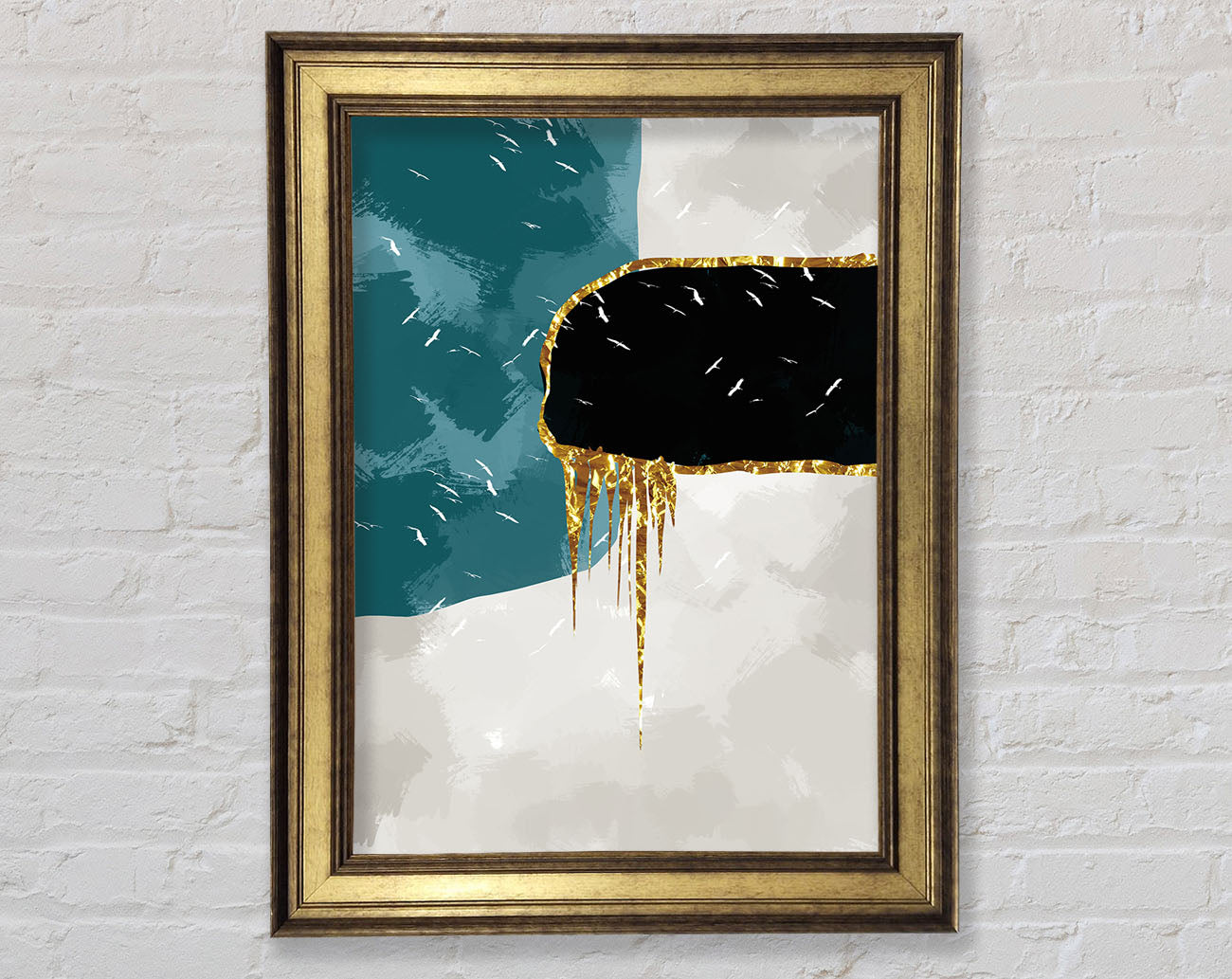 Abtract In Thirds Framed Print