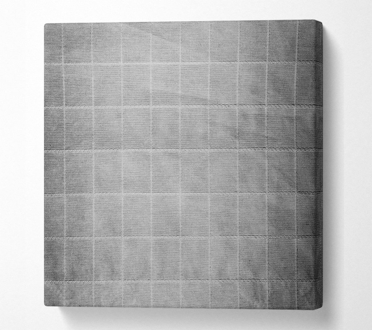 Silver Grid Texture Canvas Wall Art