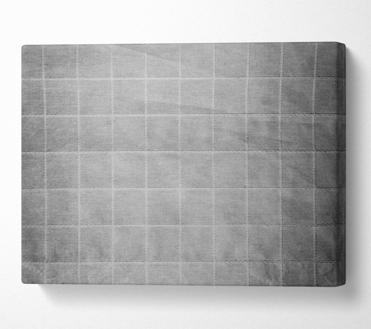 Silver Grid Texture Canvas Wall Art