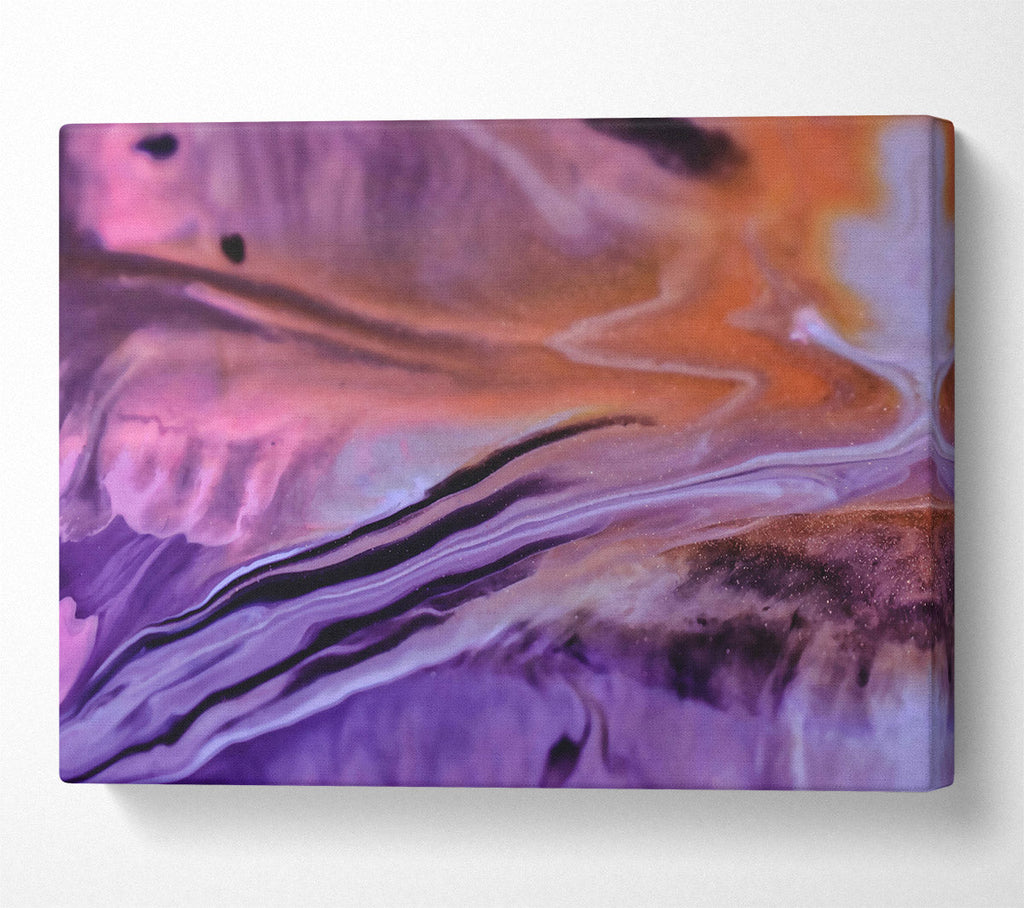 Purple Swirling Dreams Canvas Wall Art