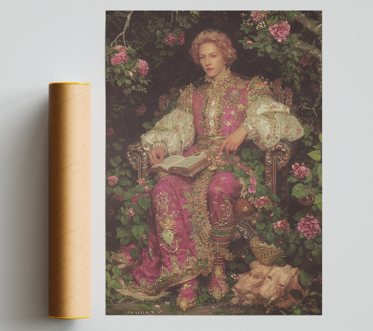 The Crimson Prince'S Garden Giclee Print