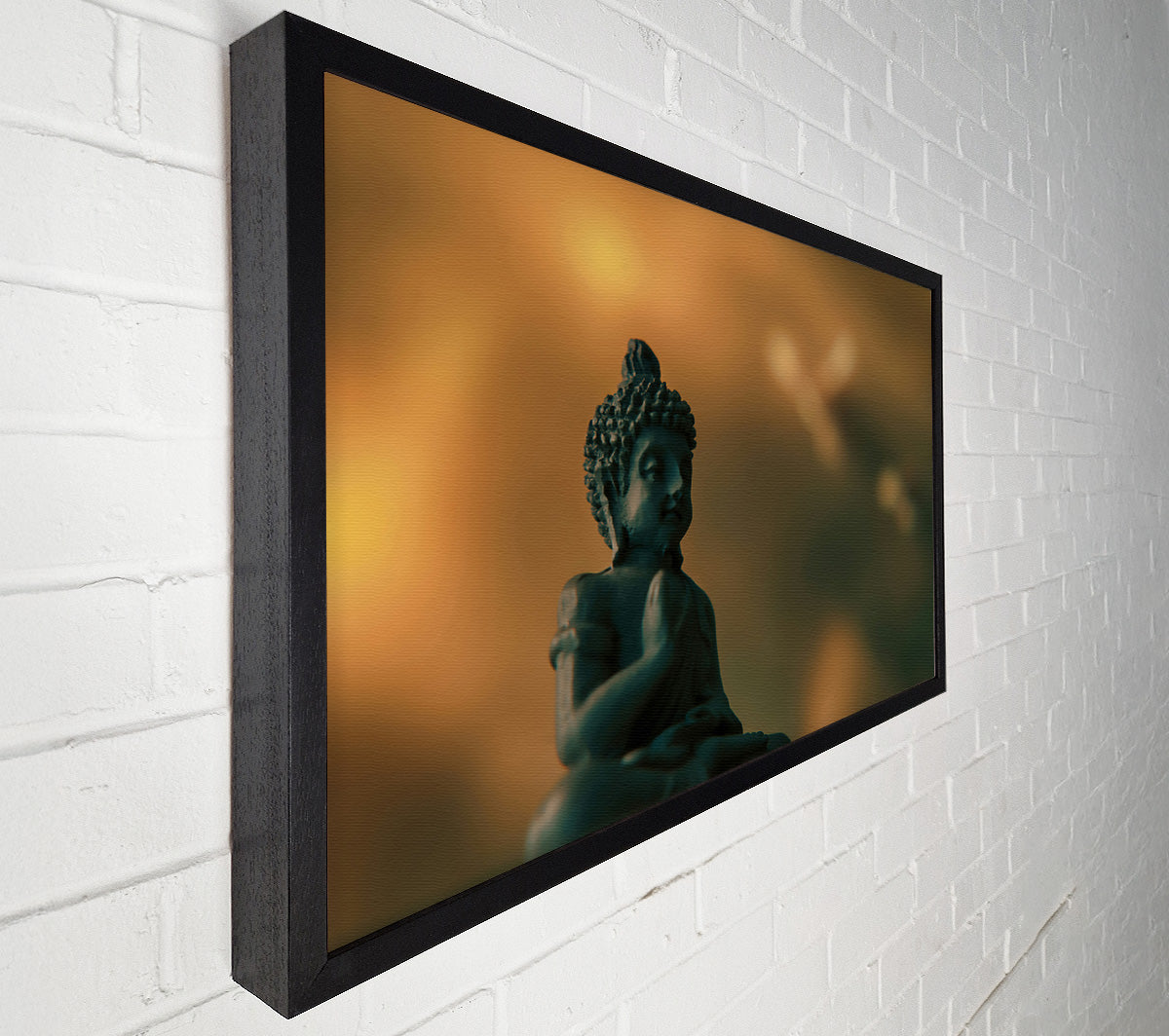 Teal Buddha'S Peace Canvas Wall Art
