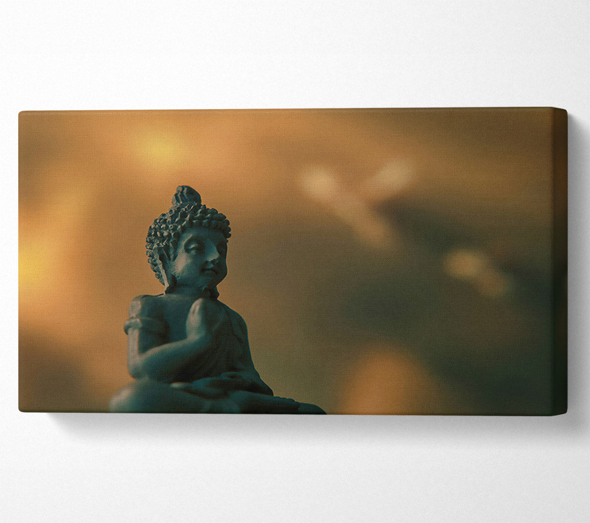 Teal Buddha'S Peace Canvas Wall Art