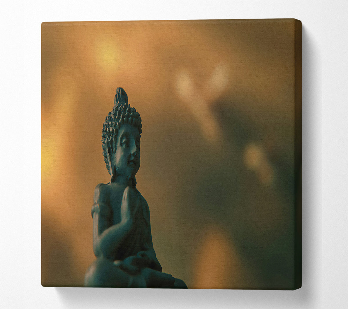 Teal Buddha'S Peace Canvas Wall Art