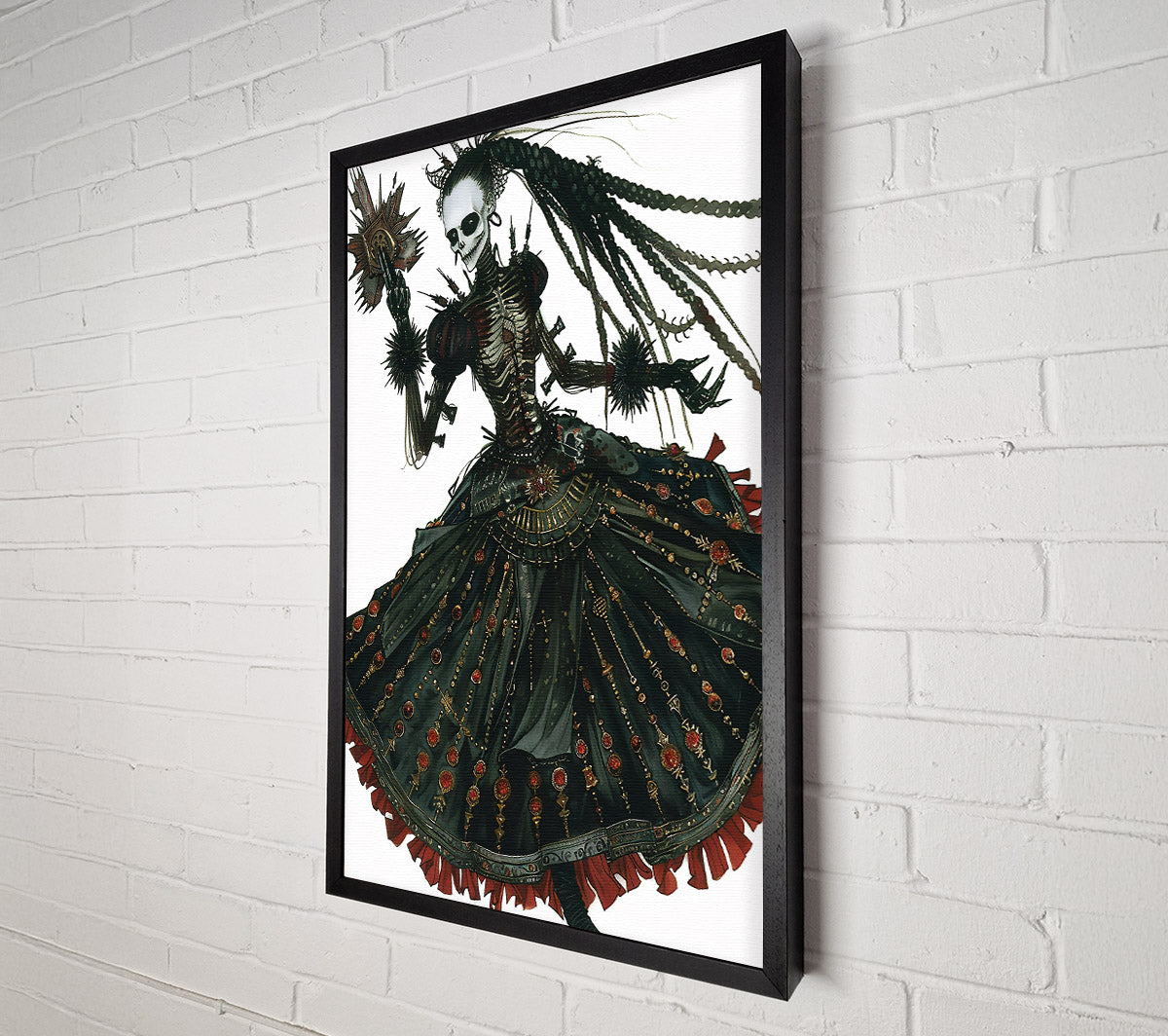 The Black And Red Queen. Canvas Wall Art
