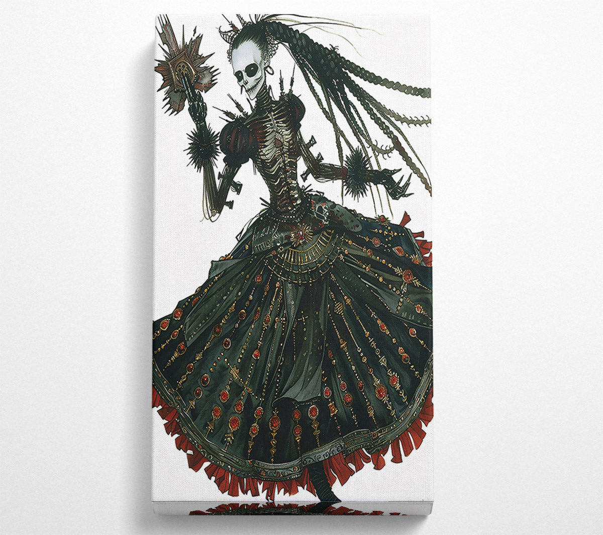 The Black And Red Queen. Canvas Wall Art