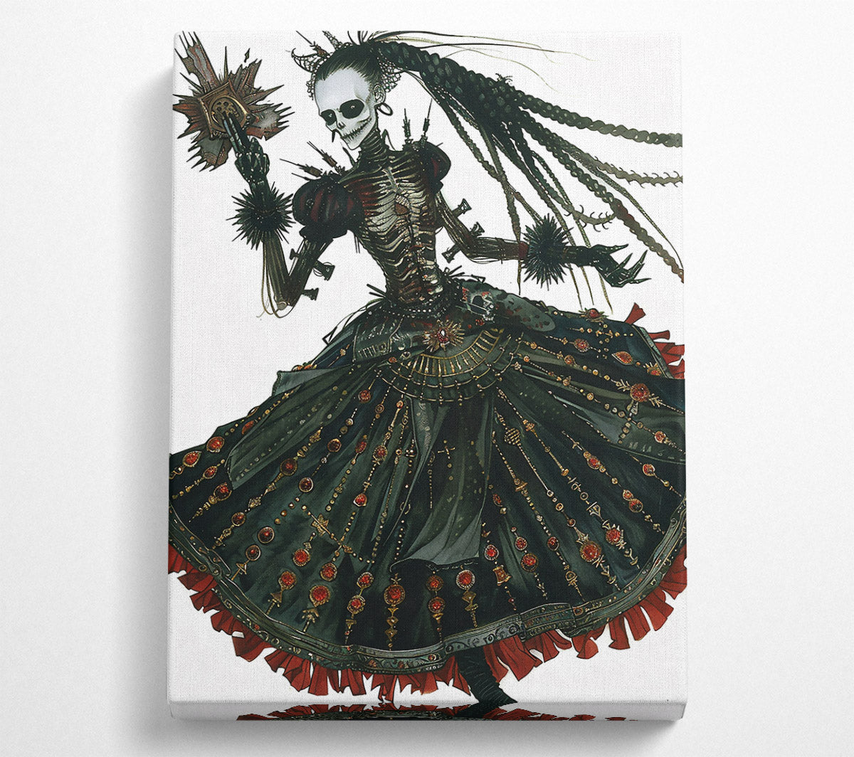 The Black And Red Queen. Canvas Wall Art