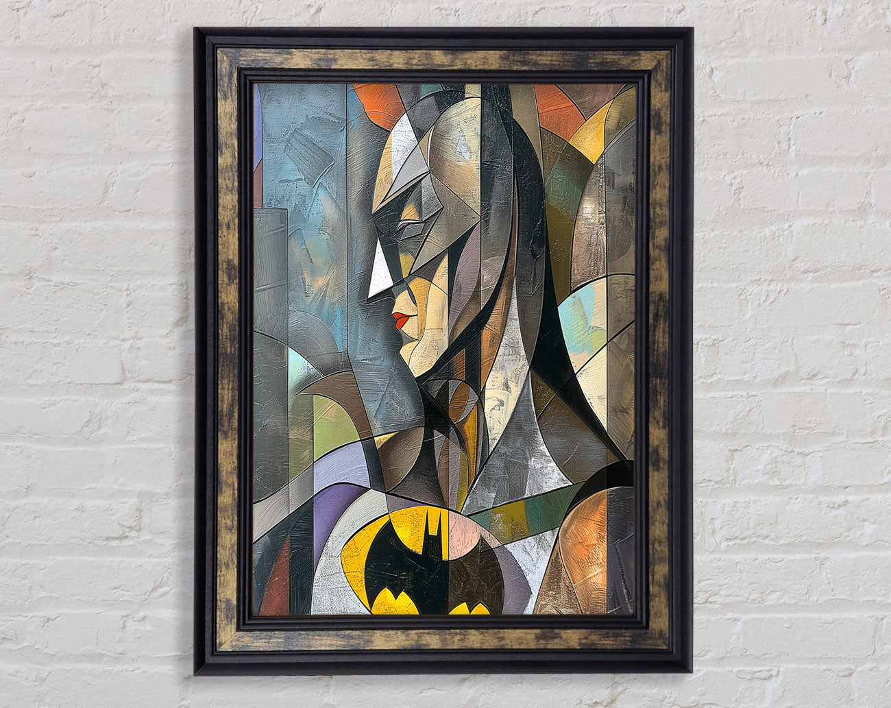 Batman Cube Framed Print