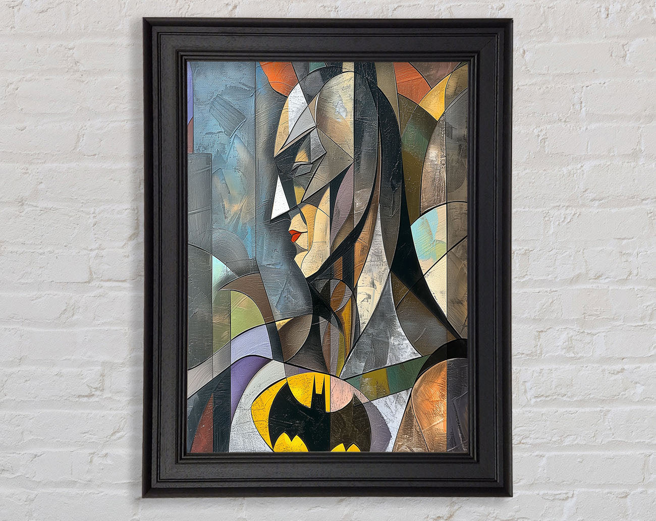 Batman Cube Framed Print