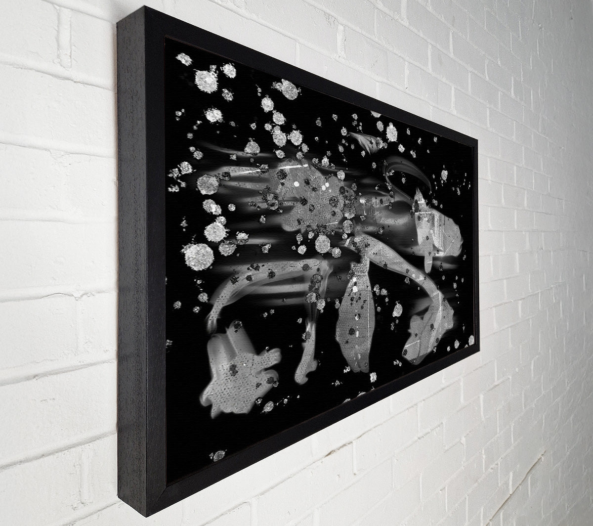 Silver Splotch Symphony Canvas Wall Art