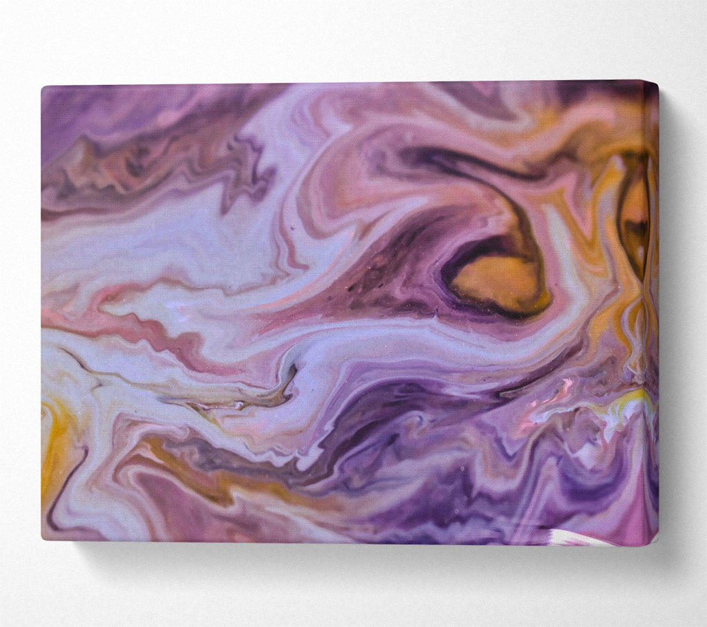 Purple Swirling Dreams Canvas Wall Art
