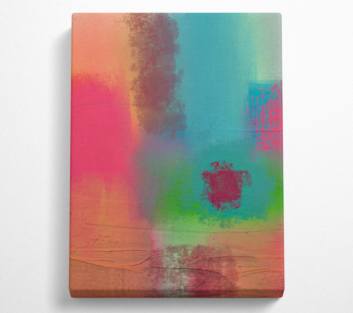 The Orange Abstract Canvas Wall Art