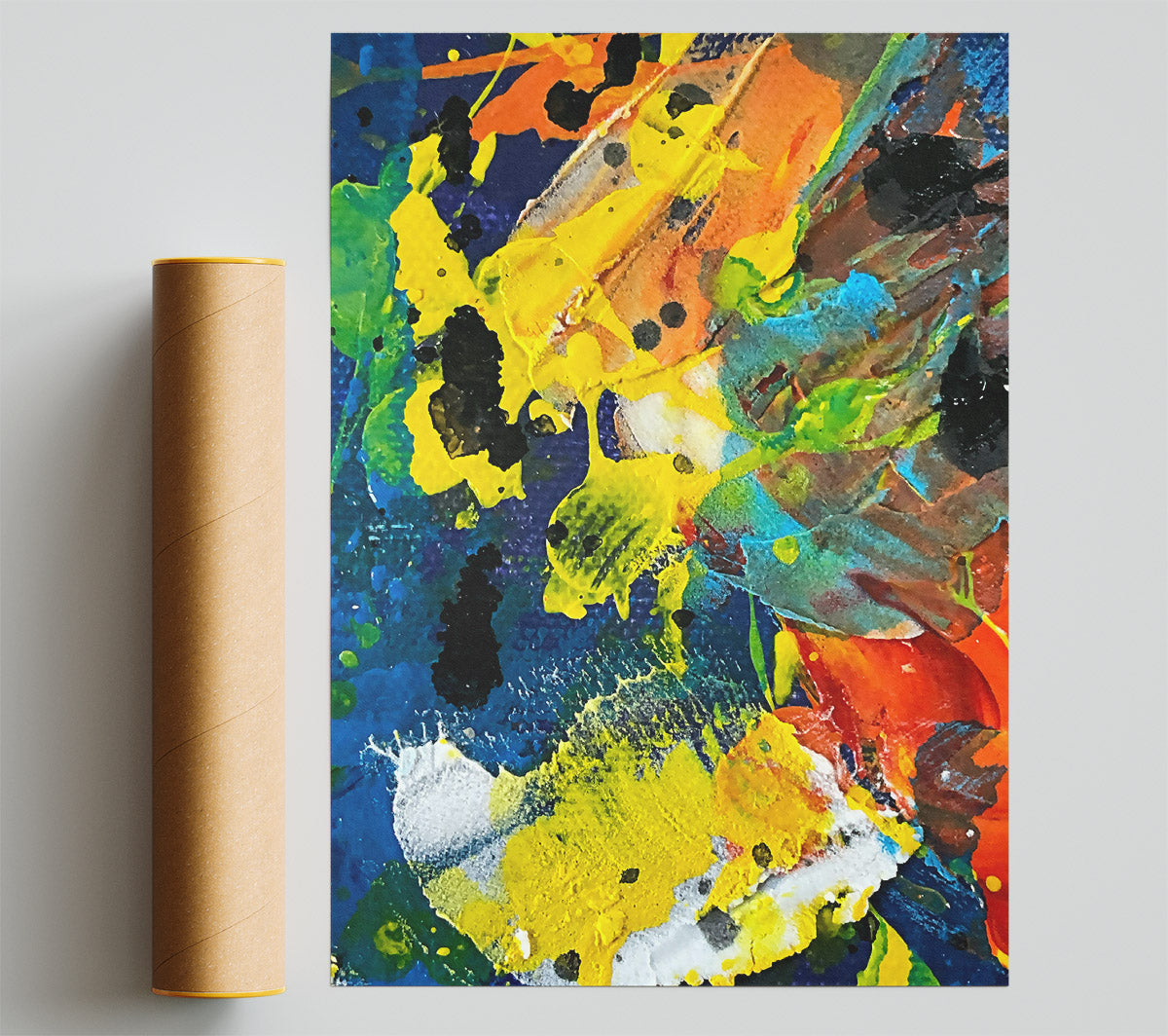 Yellow Splashes Of Joy Giclee Print