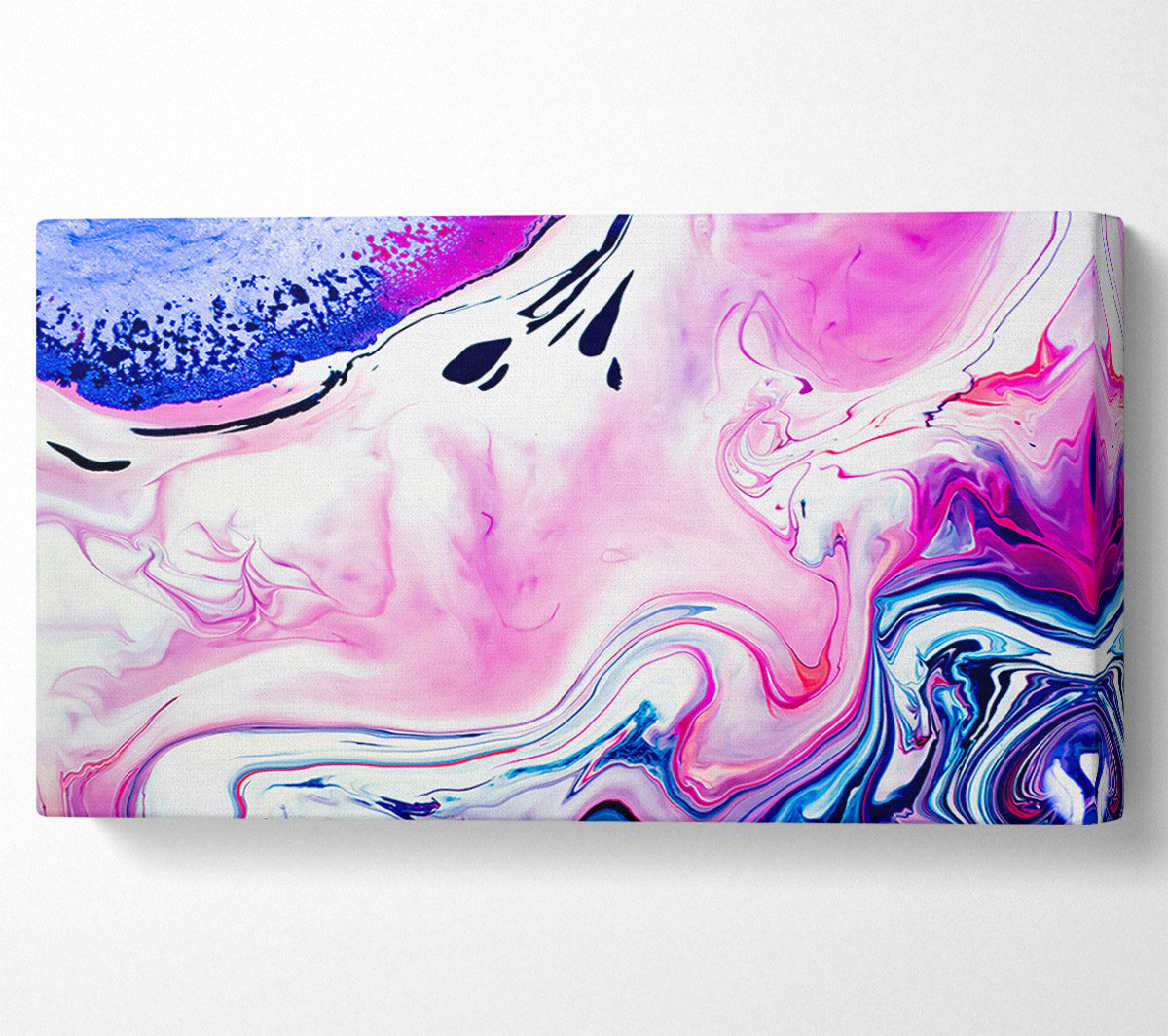 Pink Swirl Symphony Canvas Wall Art