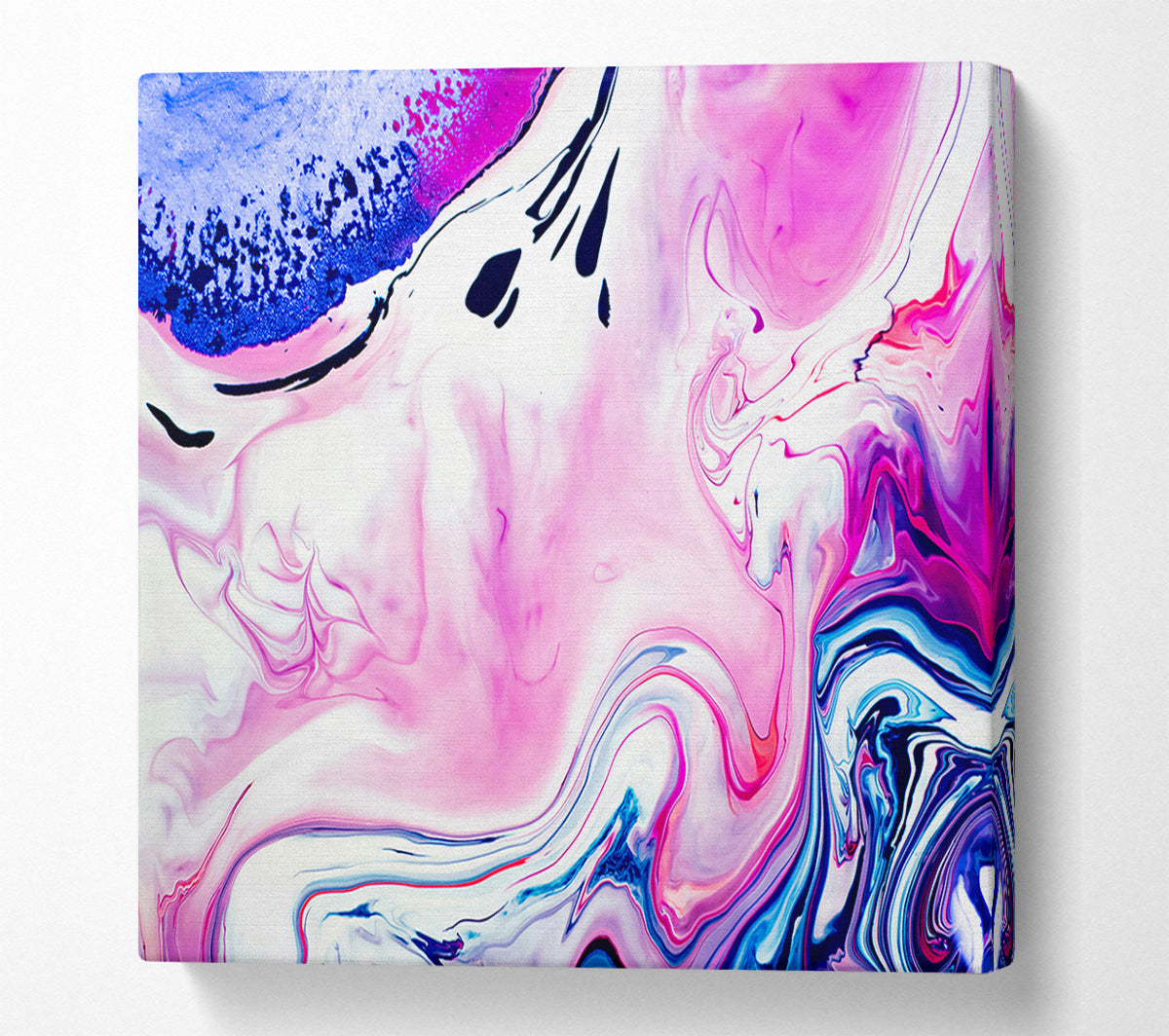 Pink Swirl Symphony Canvas Wall Art