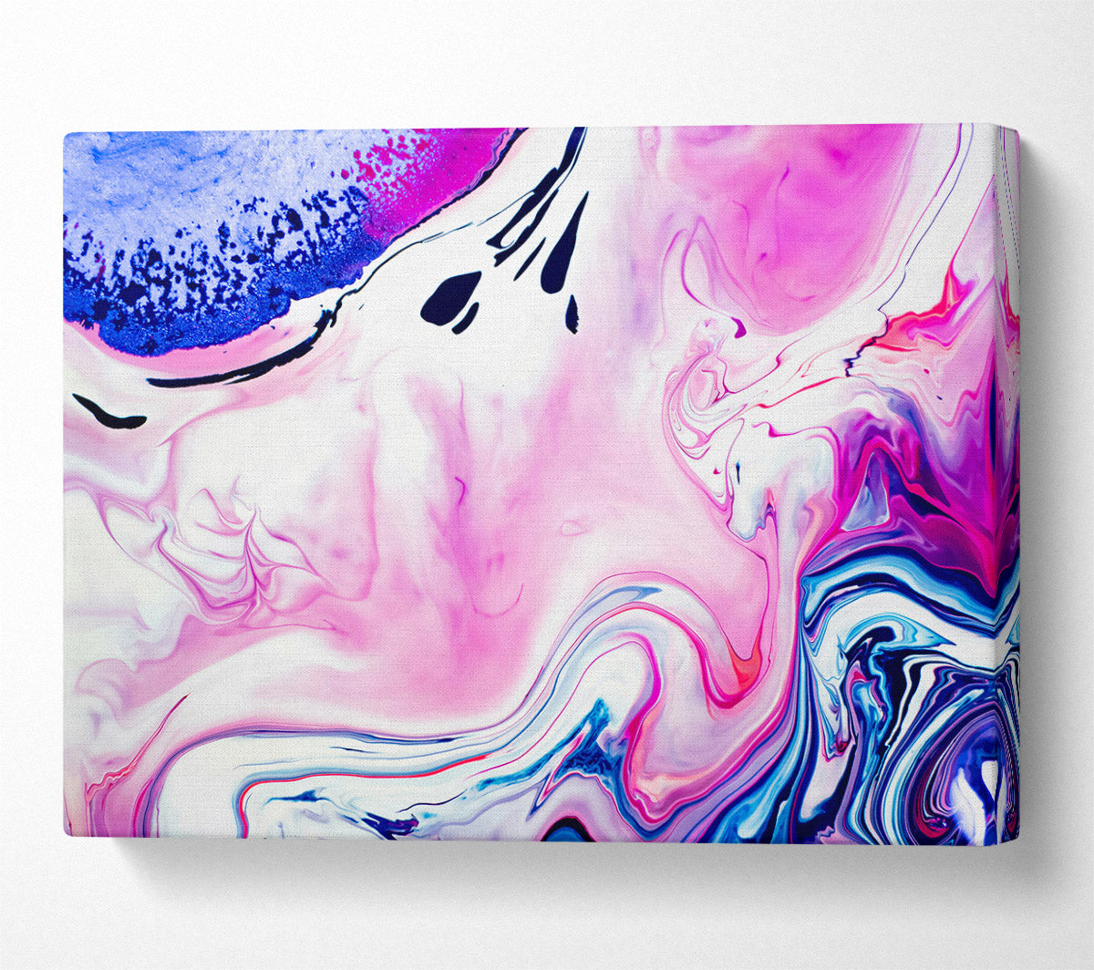 Pink Swirl Symphony Canvas Wall Art