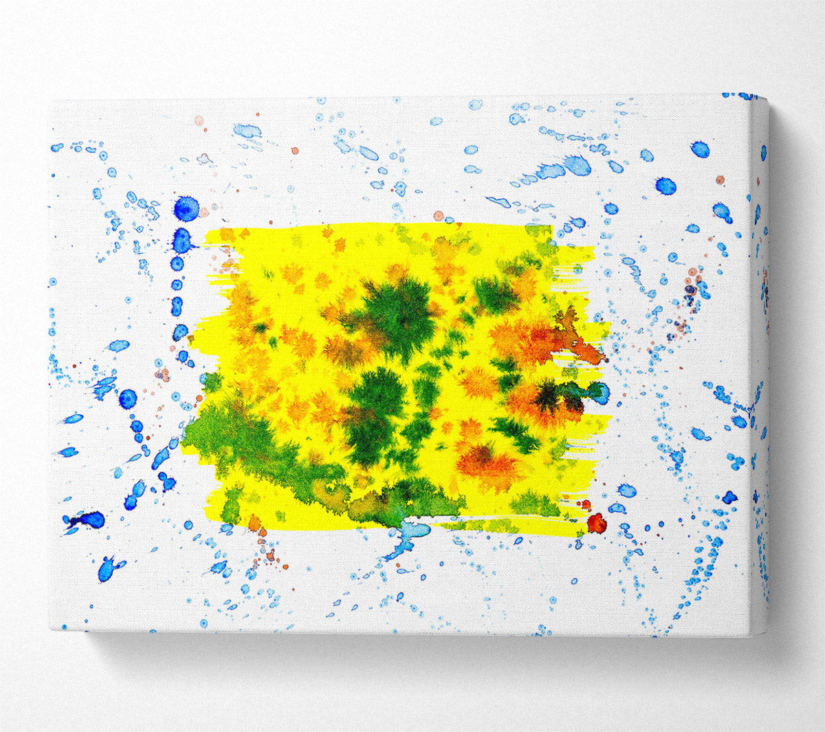 Yellow Burst Of Color Canvas Wall Art