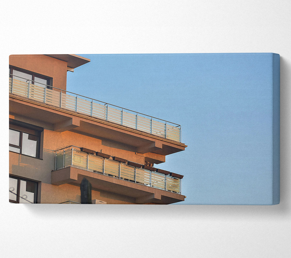 Tanned Balcony Hues Canvas Wall Art