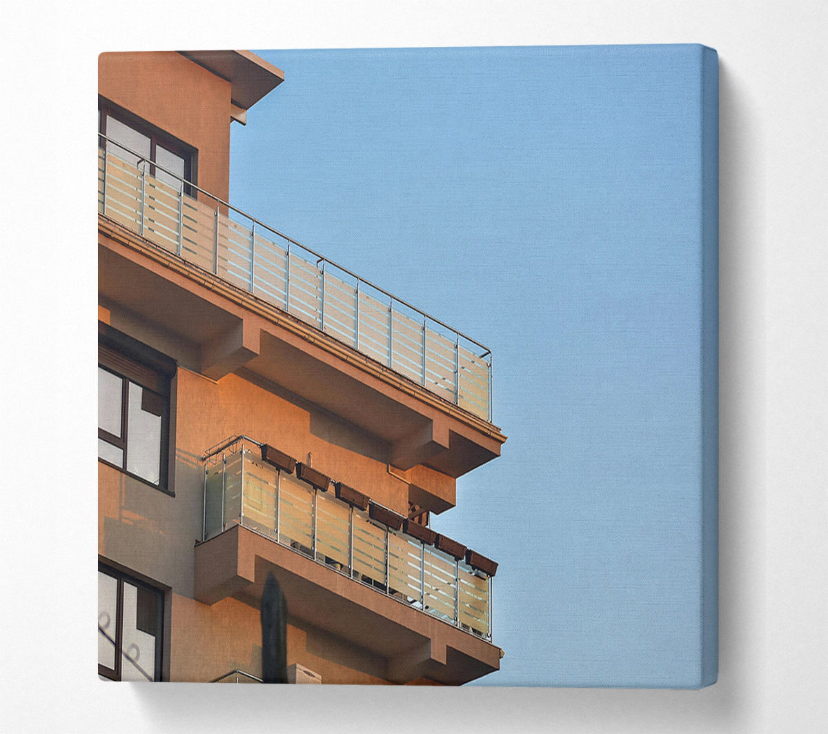 Tanned Balcony Hues Canvas Wall Art