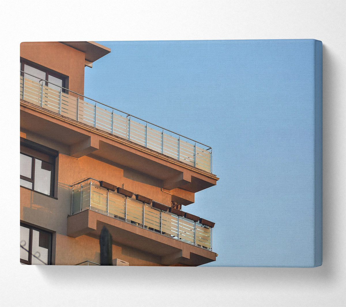 Tanned Balcony Hues Canvas Wall Art