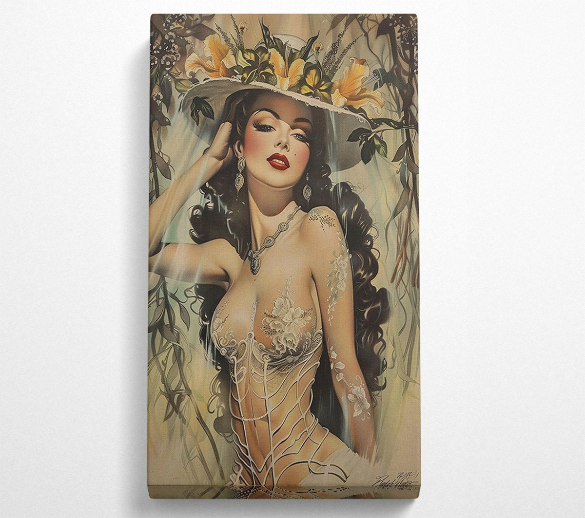 Ivory Garden Dream Canvas Wall Art