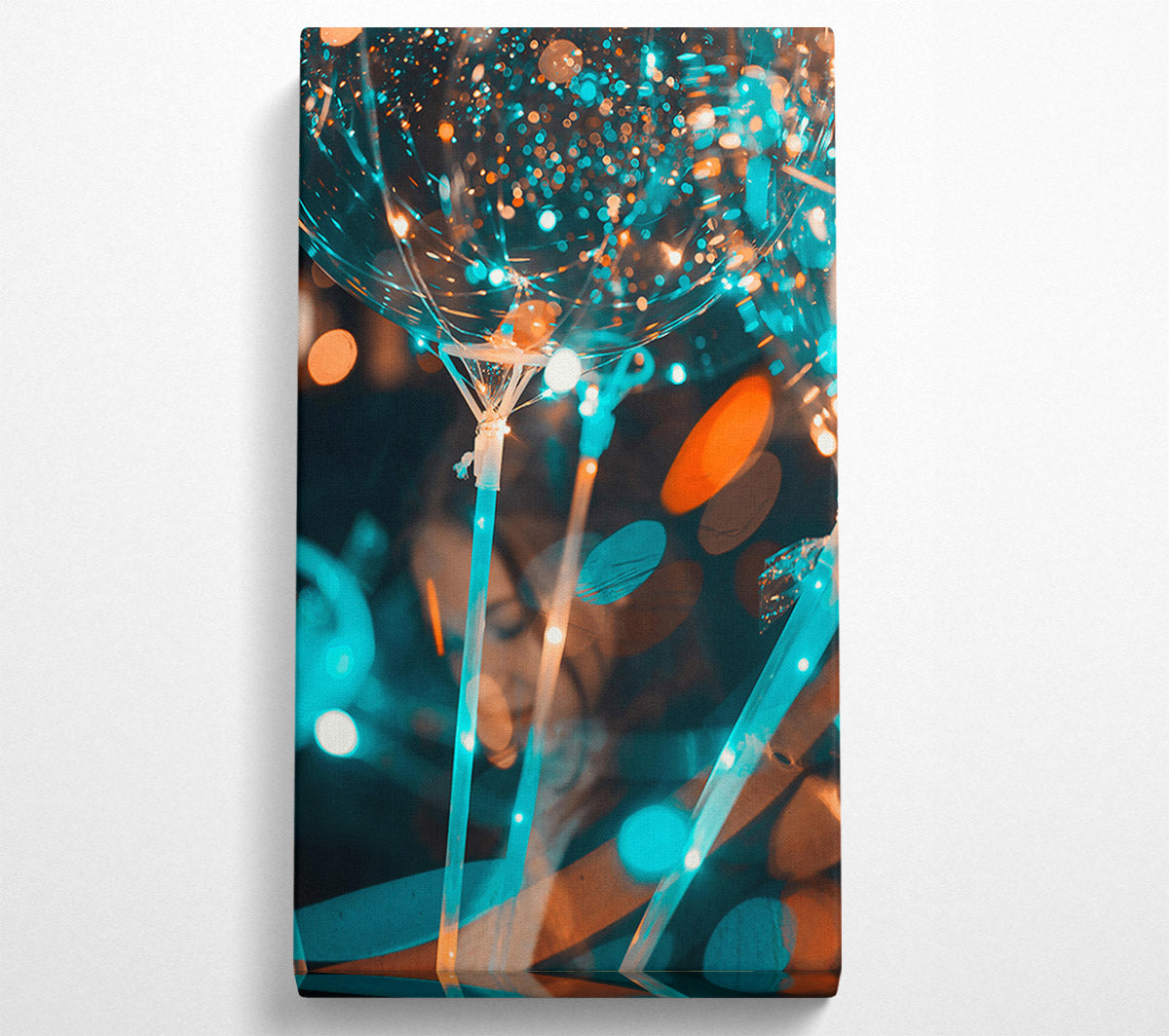 Blue Balloon Glow Canvas Print