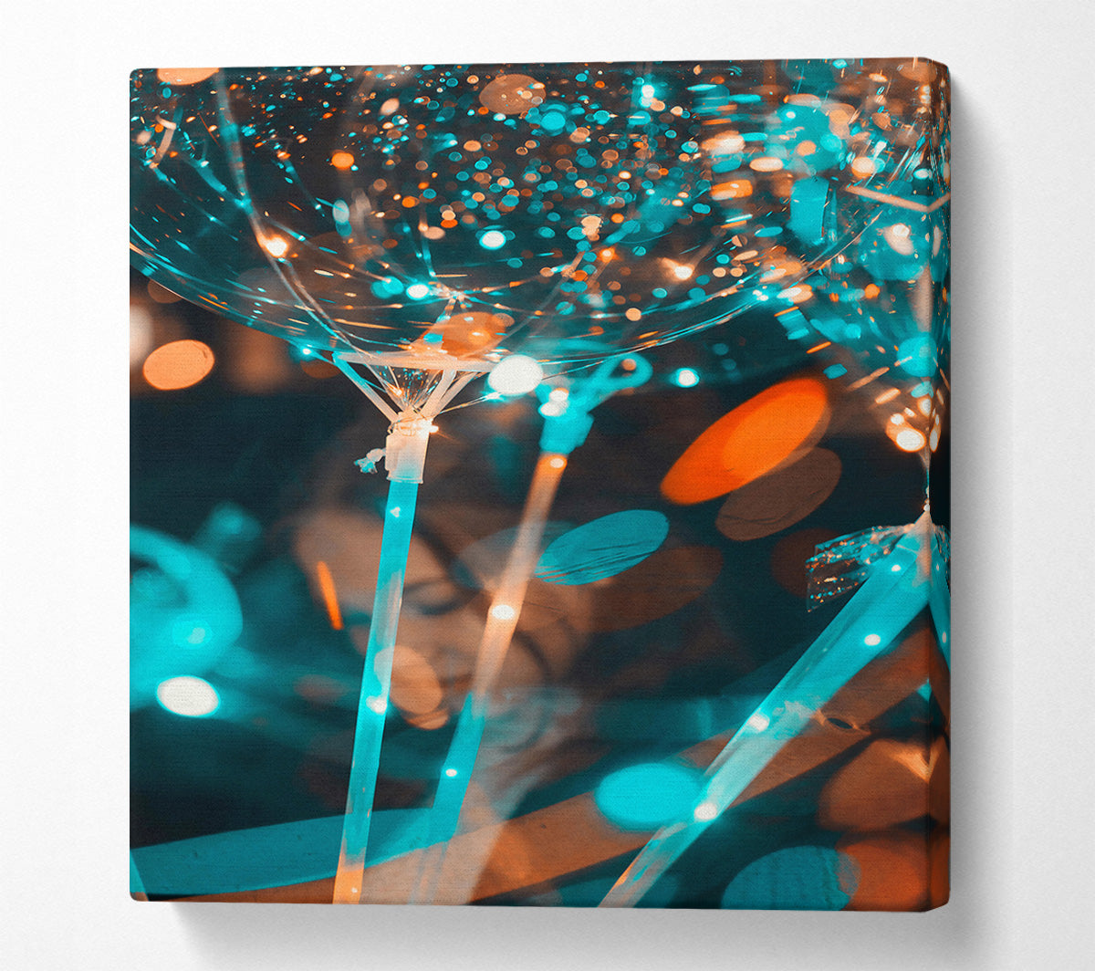 Blue Balloon Glow Canvas Print