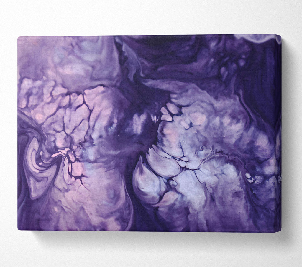 Purple Swirling Dreams Canvas Wall Art